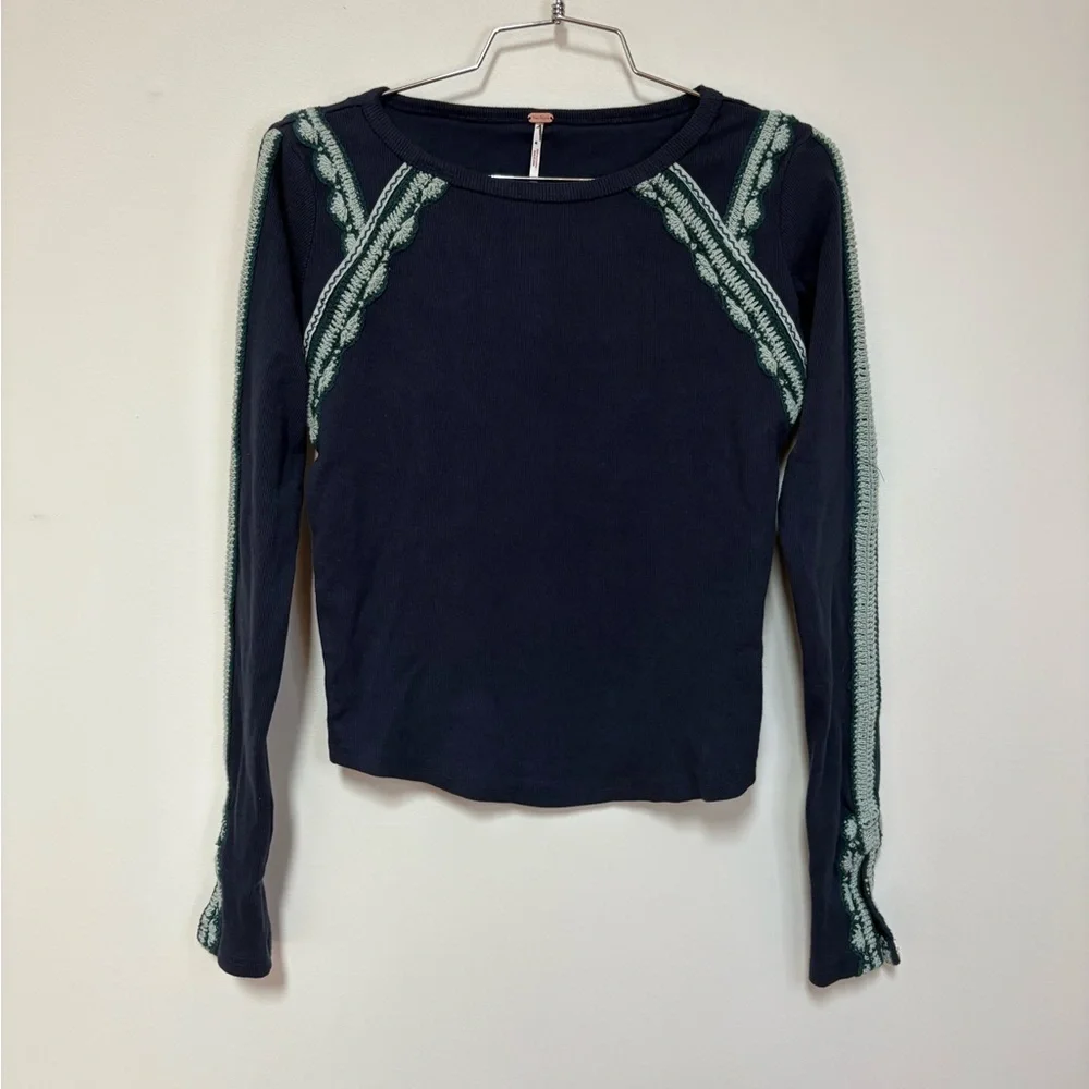 NWOT Free People Lost Love Long-Sleeve Top Size XS